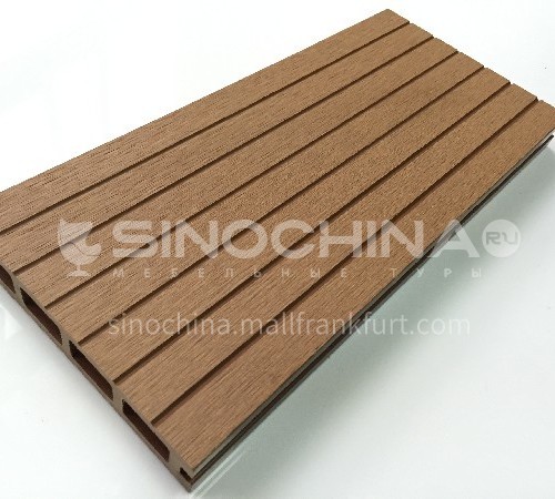 WPC outdoor floor with 12 grooves on one side and 6 grooves on the other side